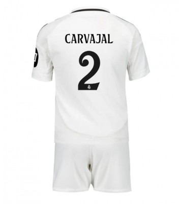 Real Madrid Daniel Carvajal #2 Hemmakläder Barn 2024-25 Kortärmad (+ Korta byxor)